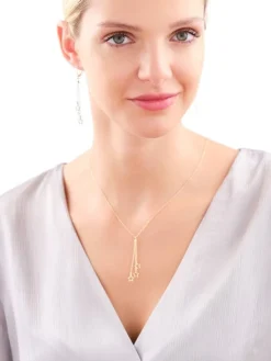 Naszyjnik srebrny - gwiazdy