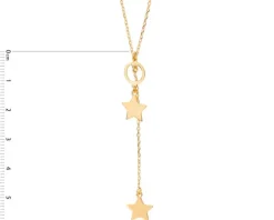 Naszyjnik srebrny - gwiazdy, koło