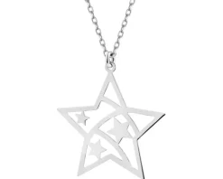 Naszyjnik srebrny - gwiazda