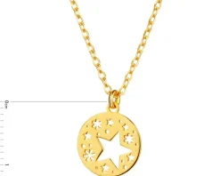 Naszyjnik srebrny - gwiazdy