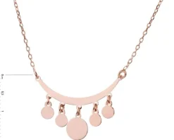 Naszyjnik srebrny - kółka