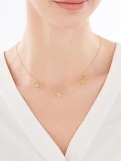 Naszyjnik srebrny - koła