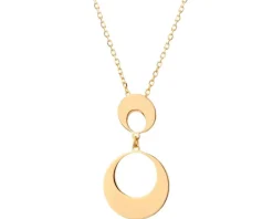 Naszyjnik srebrny - koła