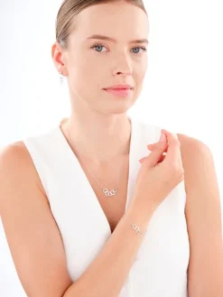 Naszyjnik srebrny - koła