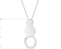 Naszyjnik srebrny - koła