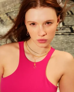 Naszyjnik srebrny - koła