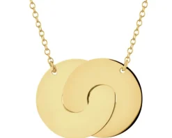 Naszyjnik srebrny - koła