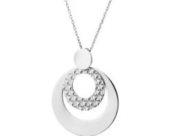 Naszyjnik srebrny - koła