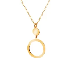 Naszyjnik srebrny - koła