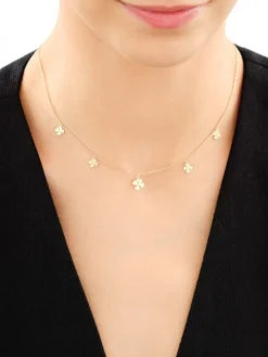 Naszyjnik srebrny - koniczyny