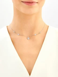 Naszyjnik srebrny - koniczyny