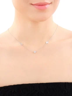 Naszyjnik srebrny - koniczyna