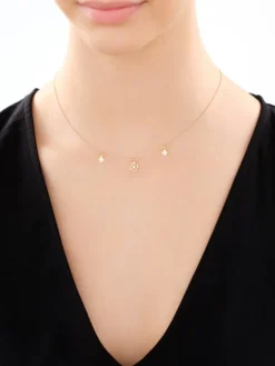 Naszyjnik srebrny - koniczyny