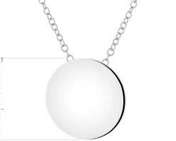 Naszyjnik srebrny - koło