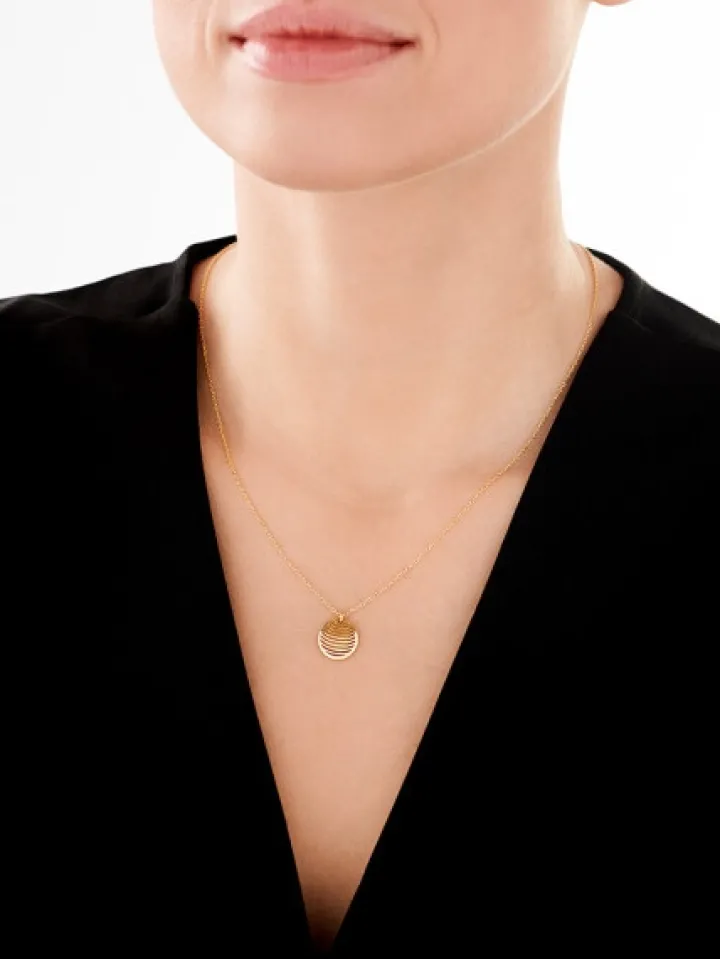 Naszyjnik srebrny - koło