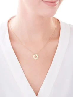 Naszyjnik srebrny - koło