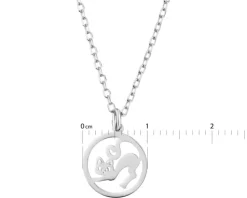 Naszyjnik srebrny - kot