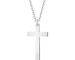 Naszyjnik srebrny - krzyż