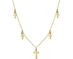 Naszyjnik srebrny - krzyże