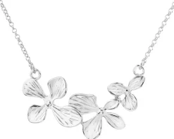 Naszyjnik srebrny - kwiaty