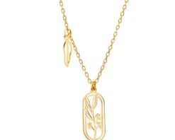 Naszyjnik srebrny - kwiaty