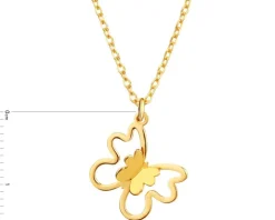 Naszyjnik srebrny - motyl