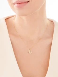 Naszyjnik srebrny - motyl