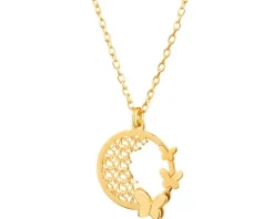 Naszyjnik srebrny - motyle