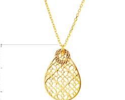 Naszyjnik srebrny - rozeta