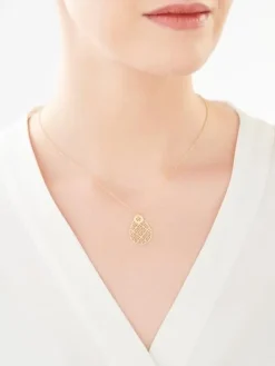 Naszyjnik srebrny - rozeta