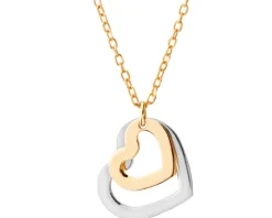 Naszyjnik srebrny - serca