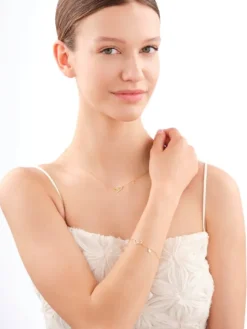 Naszyjnik srebrny - serca