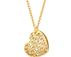 Naszyjnik srebrny - serce