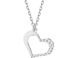 Naszyjnik srebrny - serce