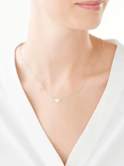 Naszyjnik srebrny - serce, nieskończoność, kulki