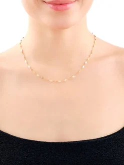 Naszyjnik srebrny - skręcone blaszki