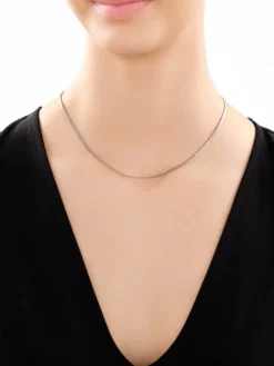 Naszyjnik srebrny - taśma