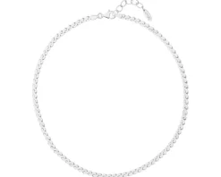 Naszyjnik srebrny - taśma