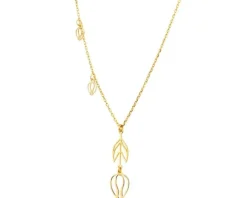 Naszyjnik srebrny - tulipany