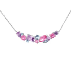 Naszyjnik srebrny z cyrkoniami