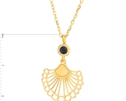 Naszyjnik srebrny z cyrkonią