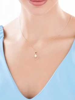 Naszyjnik srebrny z cyrkonią