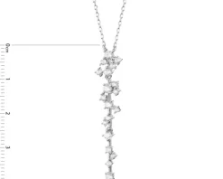 Naszyjnik srebrny z cyrkoniami