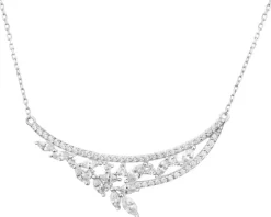 Naszyjnik srebrny z cyrkoniami