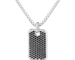 Naszyjnik srebrny z cyrkoniami