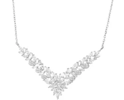 Naszyjnik srebrny z cyrkoniami