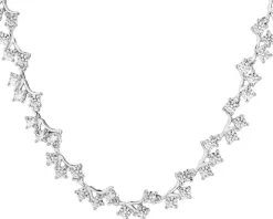 Naszyjnik srebrny z cyrkoniami