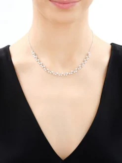 Naszyjnik srebrny z cyrkoniami