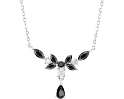 Naszyjnik srebrny z cyrkoniami