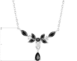 Naszyjnik srebrny z cyrkoniami